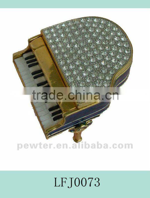 Colourful Christmas Tree Metal Jewel Case