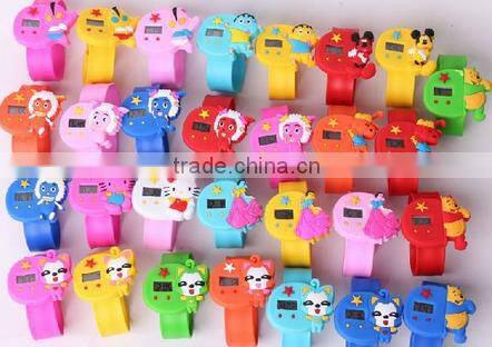 analog silicone kids slap watch set