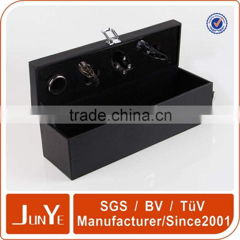 black drawer packaging luxury paper wine bottle boxes