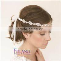 Crystal Rhinestone Applique Trim for Wedding Bridal Dress