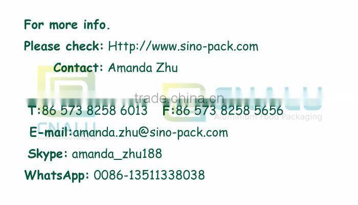 Die Cut Aluminium Foil Container Lid with PP lacquer