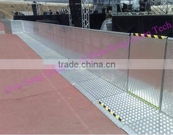 BR-DS003 aluminum alloy mojo crowd barrier for concert