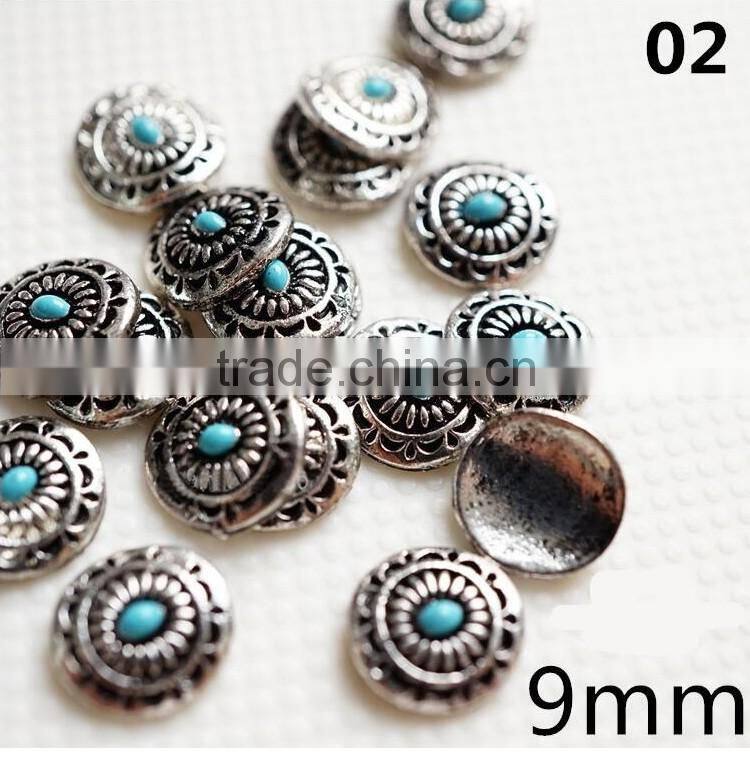 2016 Popular Bohemian style nail art 3D alloy metal decoration charms