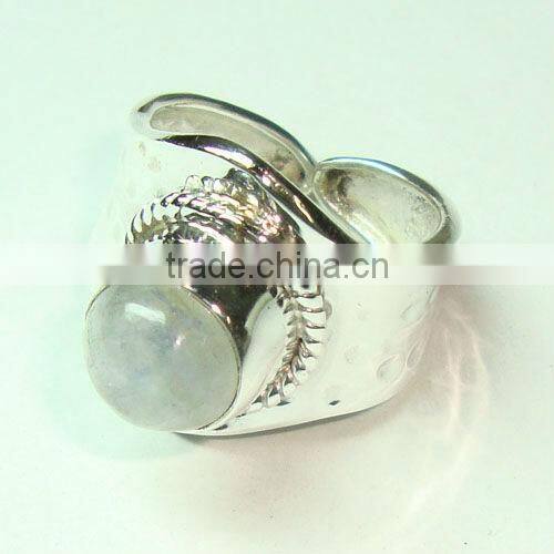 Indian sterling silver semi precious gemstone rings jewellery