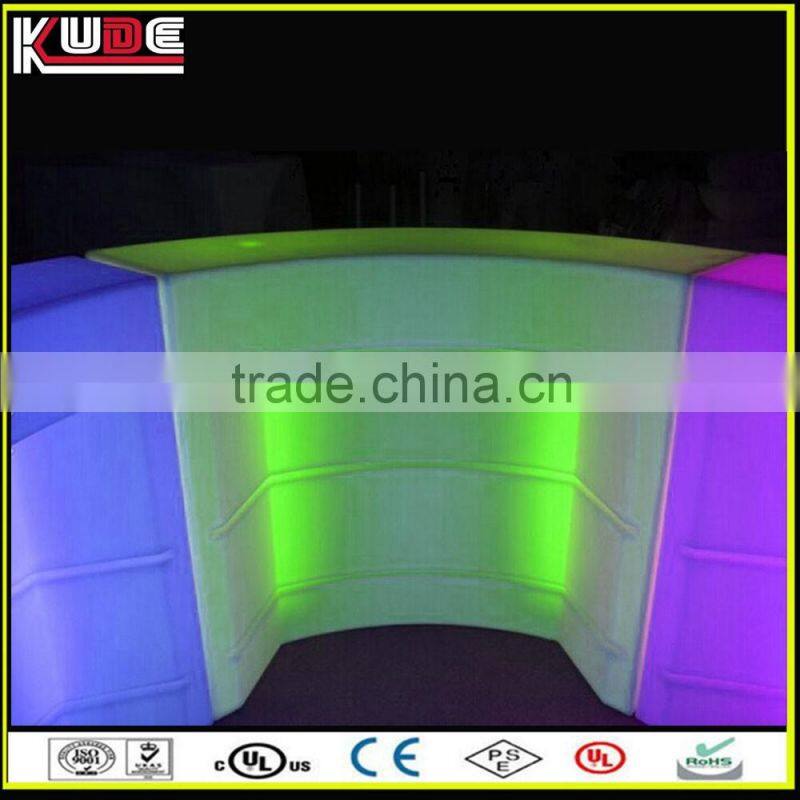 Popular glowing bar furniture/cafe bar counter design with LED light