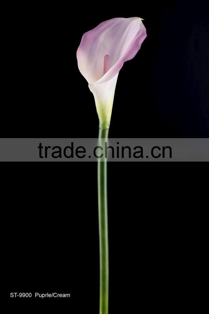 64 cm PVC Real Touch Calla Lily Spray Artificial Flower
