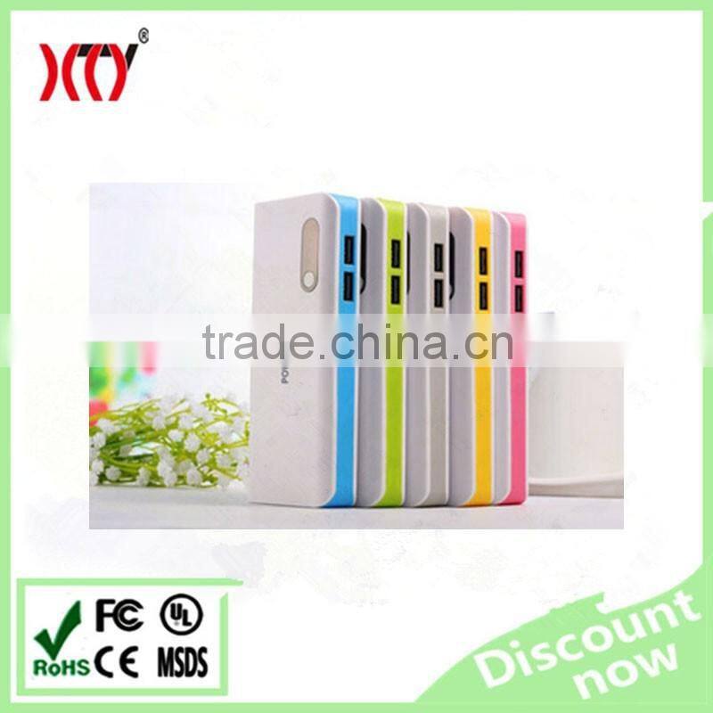 5V2.1A dual USB output 11000mAh power bank good shape design