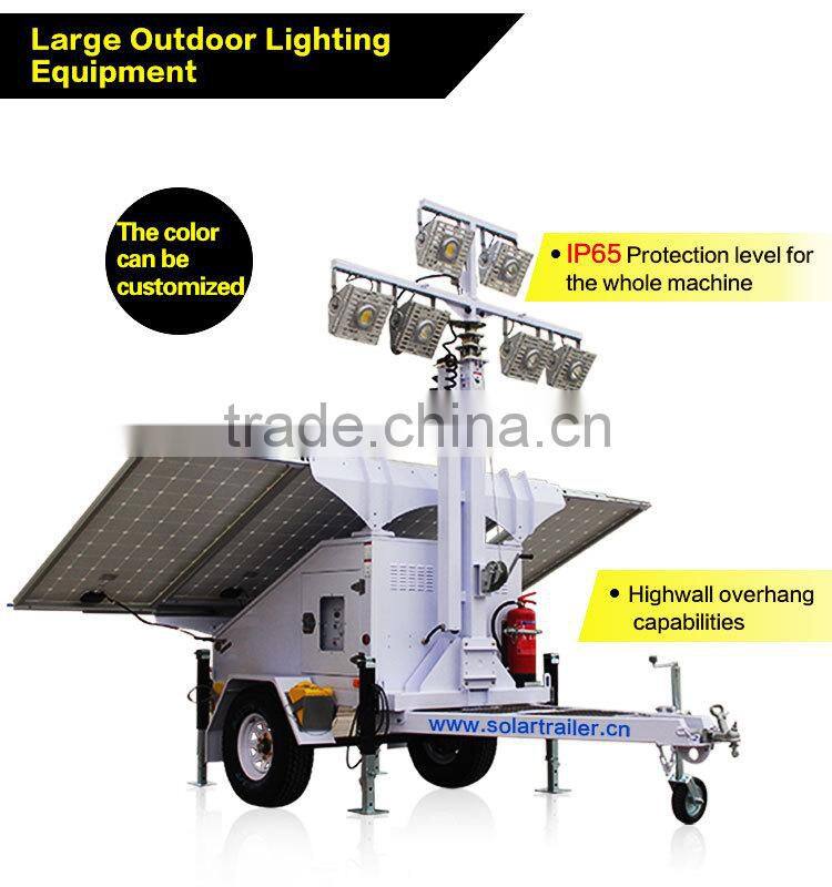 High lumen efficacy generator lights rental for night lighting