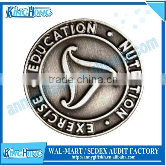 Promotional round custom metal masonic lapel pin