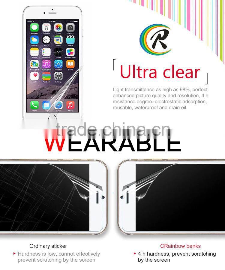 cell phone high clear screen protector for iphone 6 protector