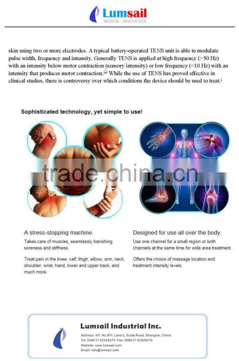 tens acupuncture digital therapy machine massager