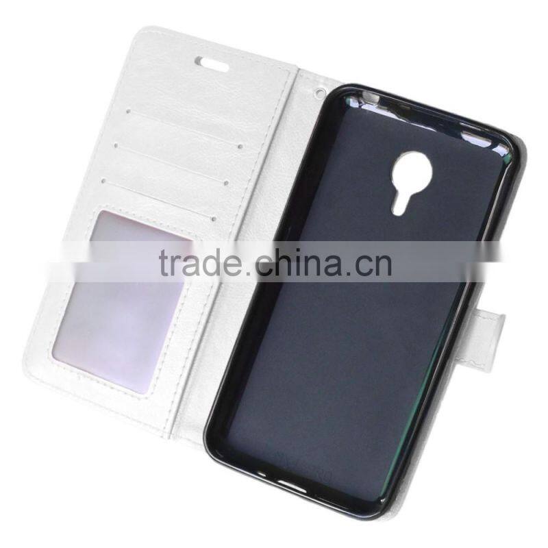 Mobile Phone PU Leather Flip Card-slot Case for Meizu MX4 Pro