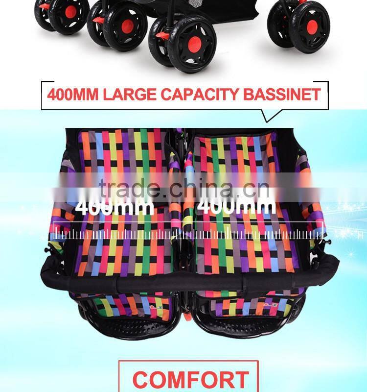Polyester Material and Good Baby Stroller Type Best Double Prams