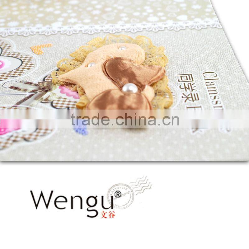 new design fashion hardcover class book/ fashion note book