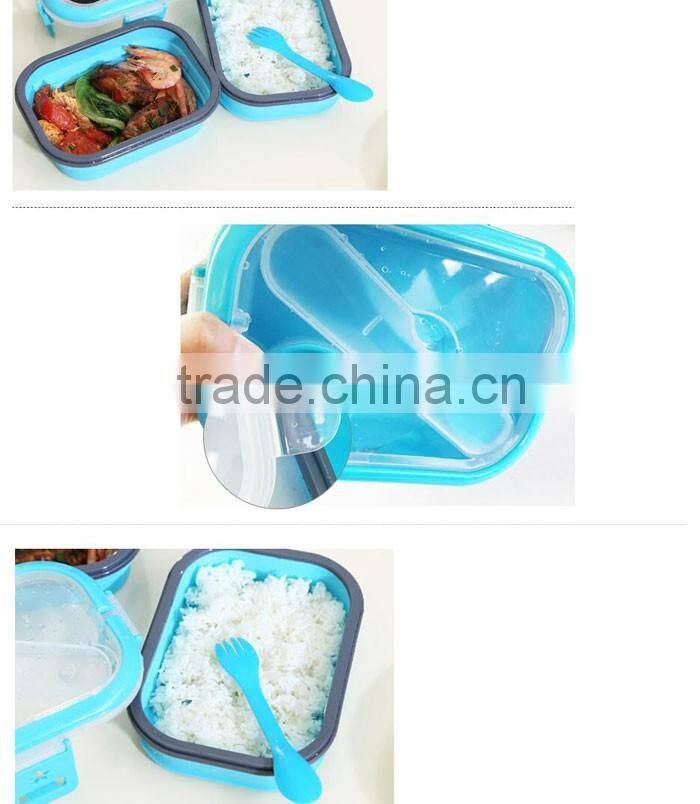 New Design Home Storage Silicon Food Bento Lunchbox