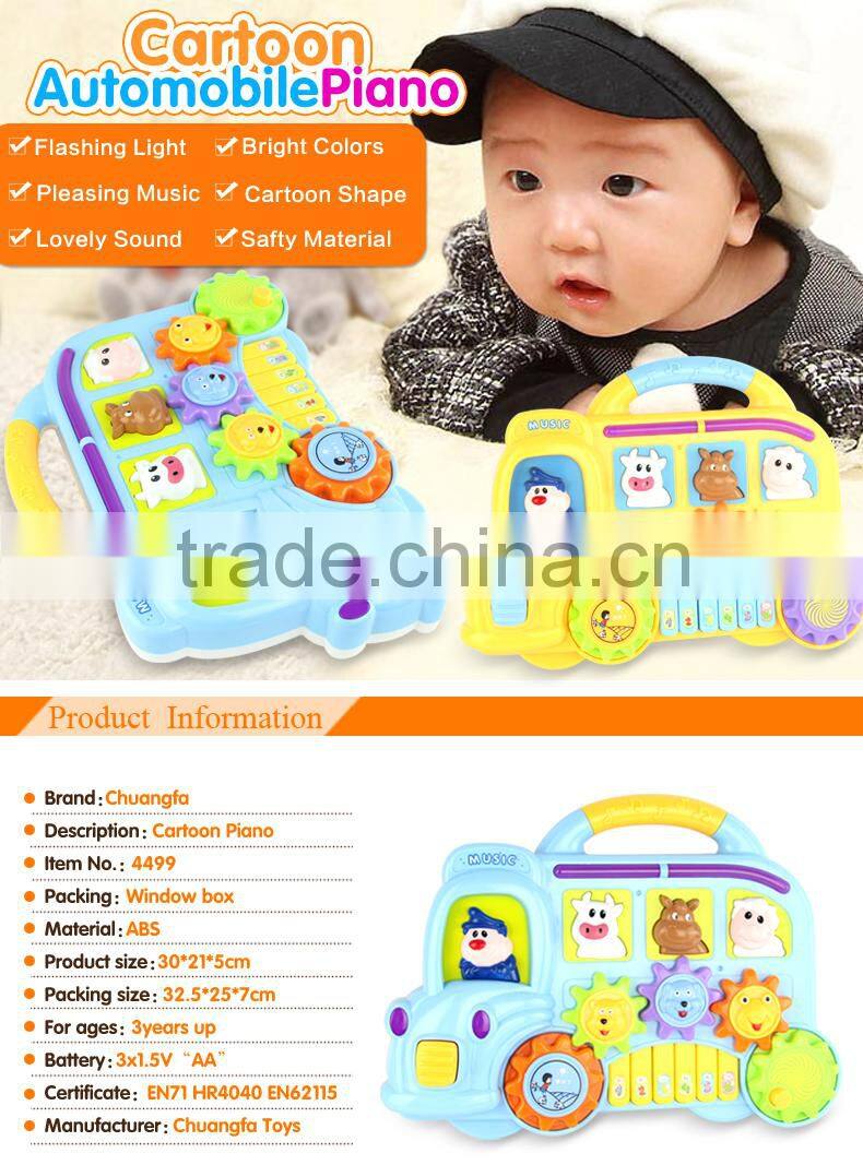 Multi function kids educational music instrument toys baby plastic piano
