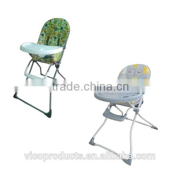 Safey simple baby folding baby plastic high chair