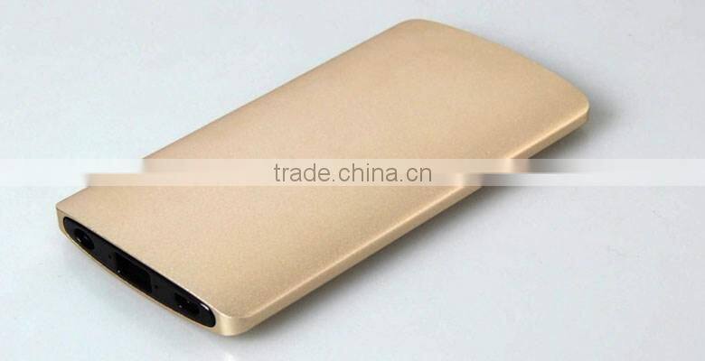 2016 Aluminum Comfortable Handle Excellent Design 6000mAh Power Bank Housing