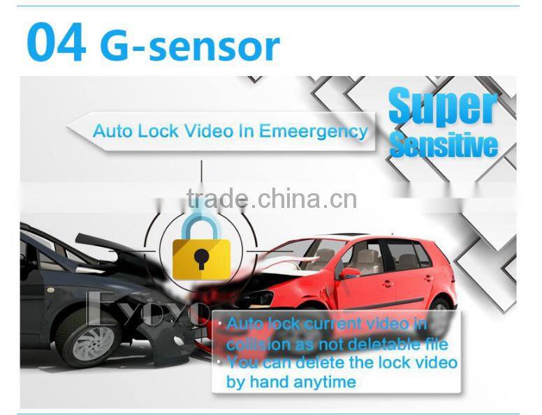 2016 Eyoyo A7810 Top Ambarella A7LA70 HD 1296P Dash Cam LDWS Camera DVR G-sensor china supplier