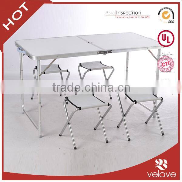 aluminum table and chair