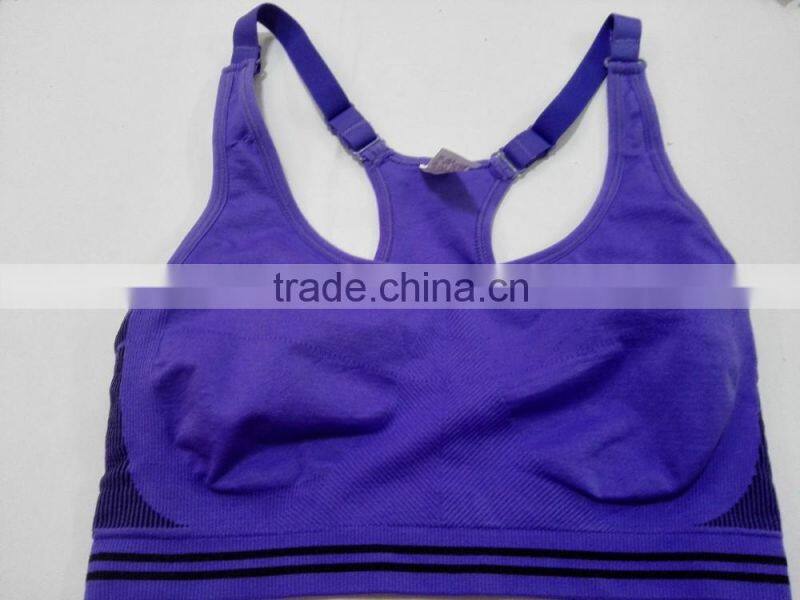 sexy woman wireless Y- back sports bra yoga wear girl sport seamless bra