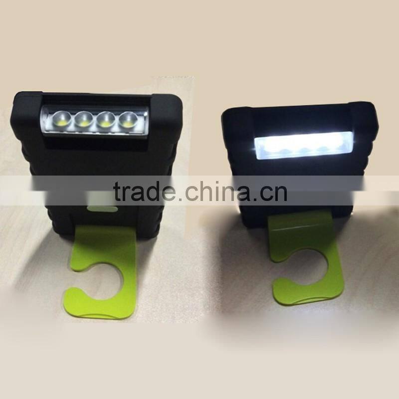 outdoor camping foldable mobile solar power bank 5000 with super Led torch and kick stand