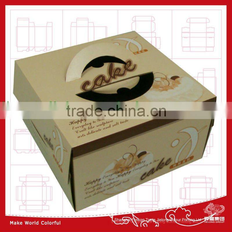 40 years experiences to produce high quality custom cake boxes wholesale