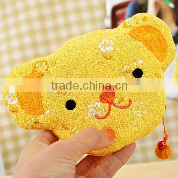 Newest Lovely Bear Chinese Style Zip Lucky Cat Coin Wallet Wholesale ZTMZ-CW014
