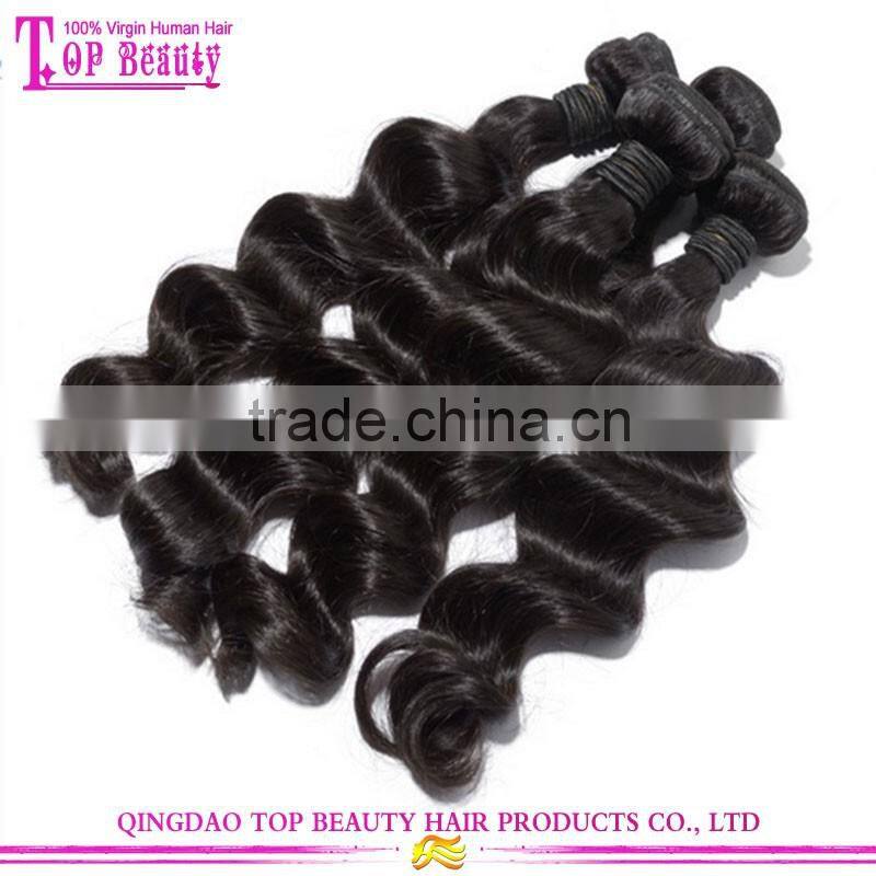 2016 Top quality natural 8A grade loose body wave filipino hair weave