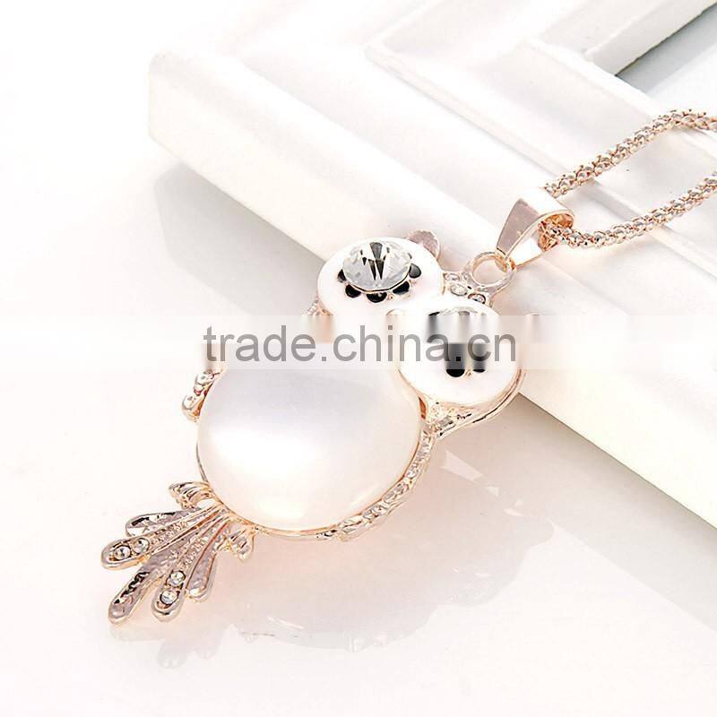 European and American fashion necklace alloy exaggerated fashion brief paragraph sweater chain necklace