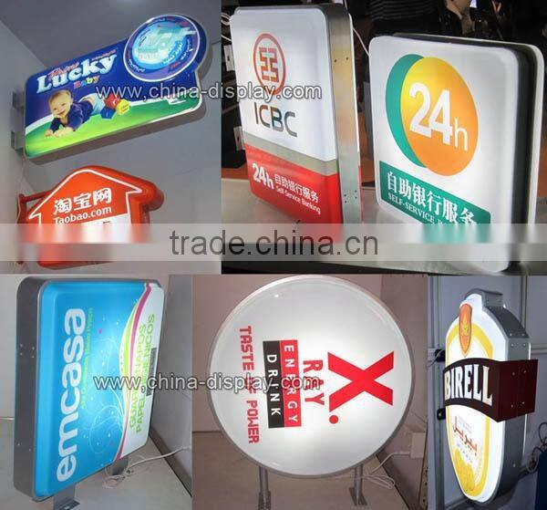2017 Hot selling outdoor solar LED lighted sign boxes for wholesale