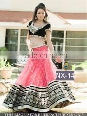 Vibrant White Net Designer Lehenga Choli/Online shopping for Indian lengha choli