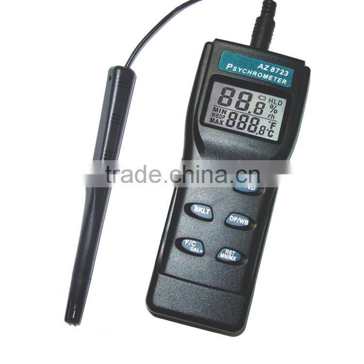 AZ 8723 Indoor Hygrometer 0%~100%RH Humidity Gauge Remote Probe Thermo Hygrometer Digital Display
