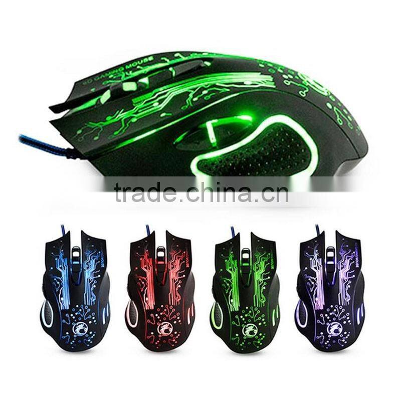 5000DPI LED Optical 6D USB Wired Gaming Mouse For PC
