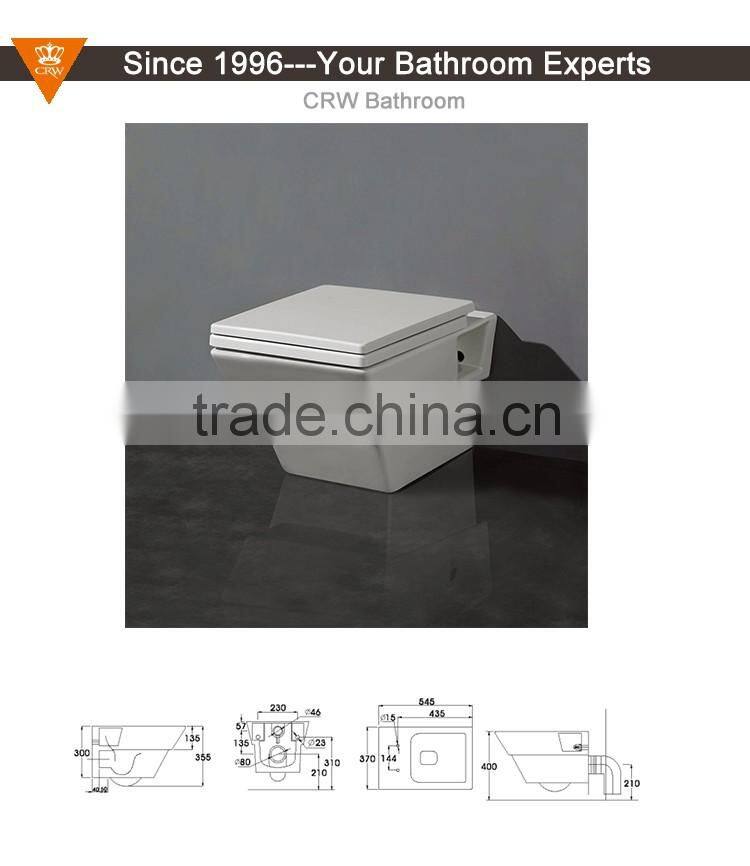CRW Bathroom European Wall Toilet