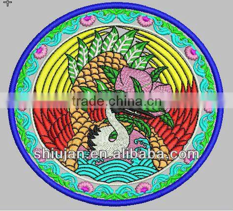 2013 newly design sew-on embroidery patch/badge