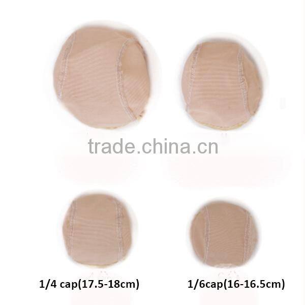 Doll Hair Wig Accessory Round Wig Cap in Black &Beige Color