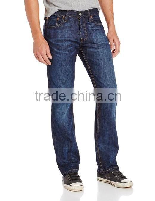 Wholesale Men's Top branded classic 100% cotton straight jeans pants