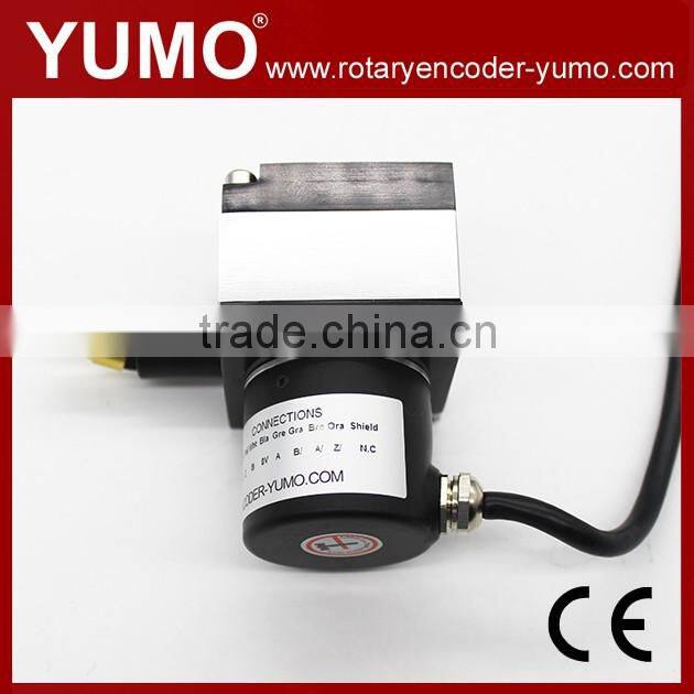 Pulse signal 1000mm Rope displacement sensor wire rotary encoder