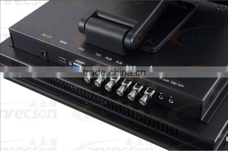 15 inch Rugged metal case cctv monitor for surveillance with BNC input