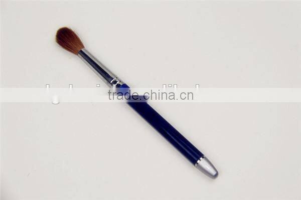 Professional Aluminum handle Cosmetic Nail brush weasel hair with costomized makeup brush