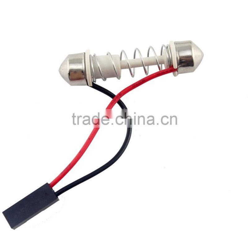 T10 Ba9s Festoon with 3 Adapters 9SMD 5050 9 smd led 3 Chips Car panel roof reading light Bulb Lamps lights white