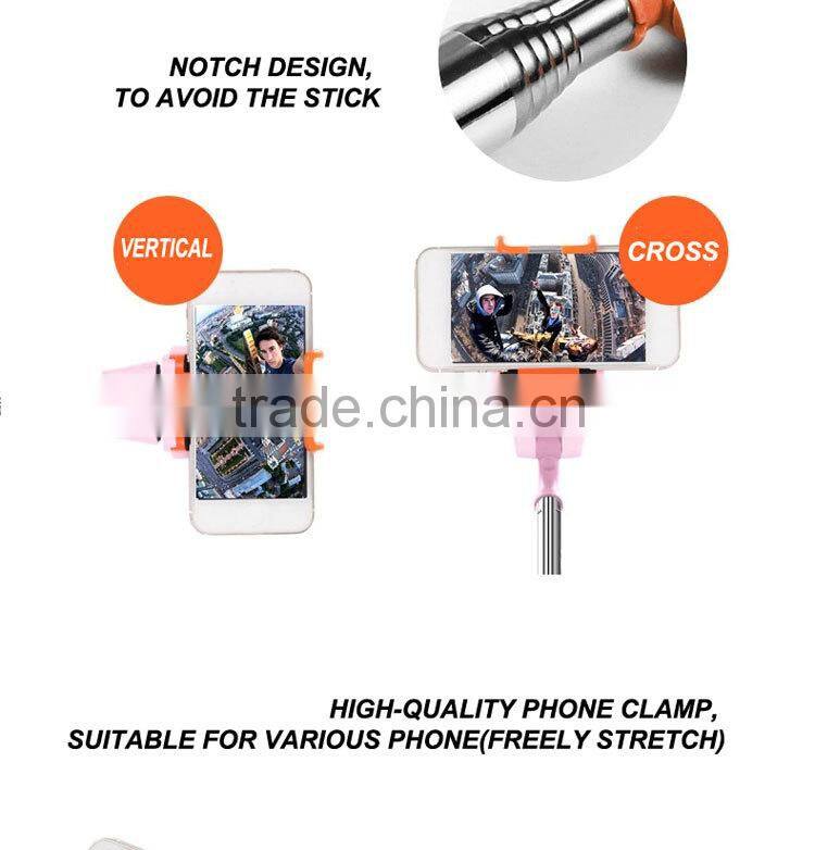 2015 Wholesale Mini Foldable Bluetooth Selfie Stick Wireless Selfie Stick, Monopod Selfie-stick