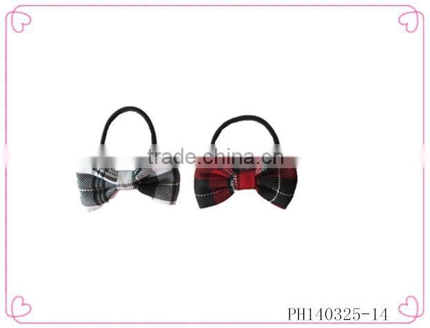 Elastic band human hair ponytail,black elastic hair bands for girls