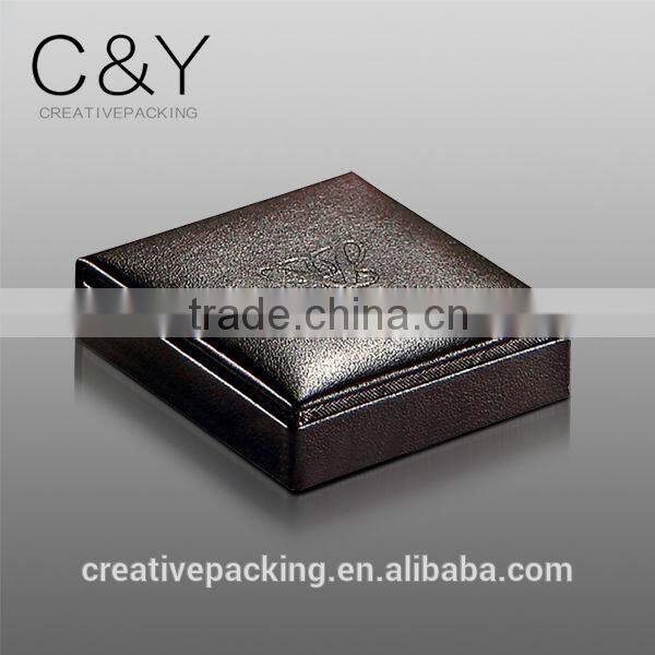 Wallet style leather jewelry gift box for wholesale