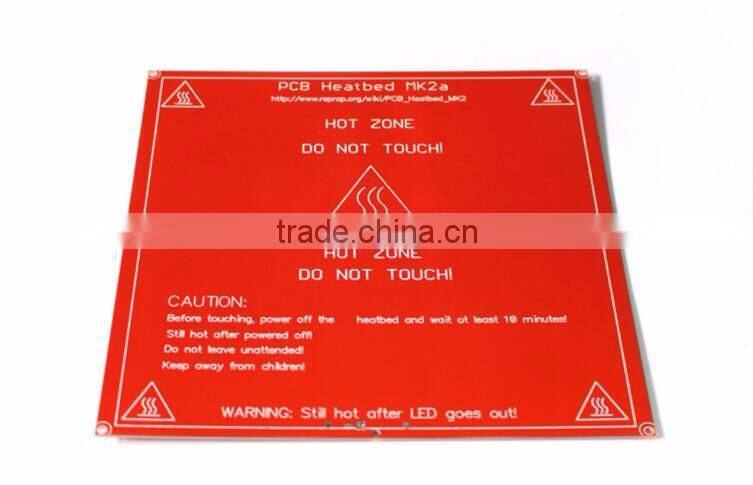 Red PCB Heated Heat bed Heatbed MK2B Upgraded MK2A for Mendel RepRap CNC 3D printer Hot Bed HotBed Support 12V 24V