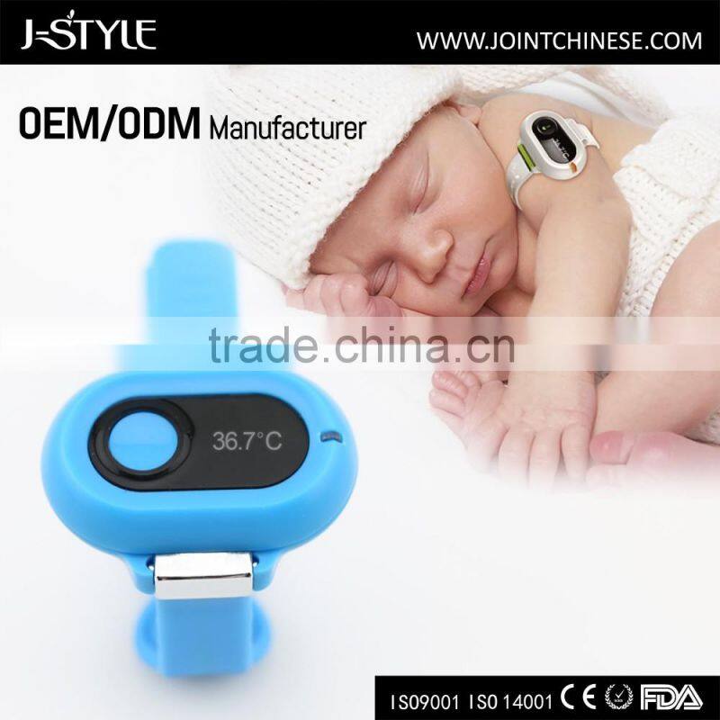 J-style bluetooth Digital Baby Thermometer monitor 24 hours measurement