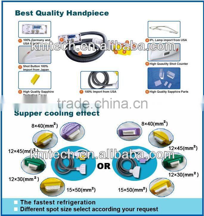 2014 portable e light beauty machine CE ISO TUV SGS