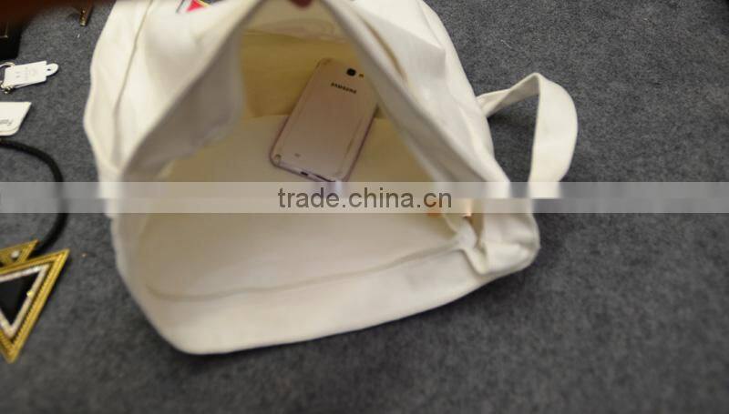 casual little fresh canvas tote shoulder bag