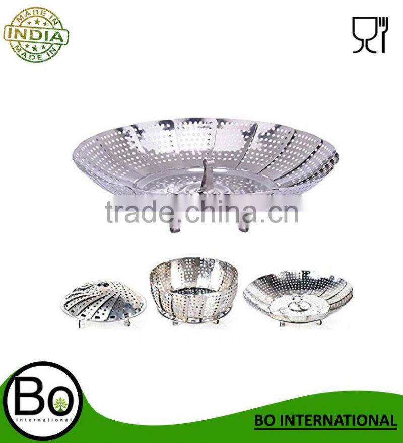 fruit collapsible vegetable stainless steel food steamer